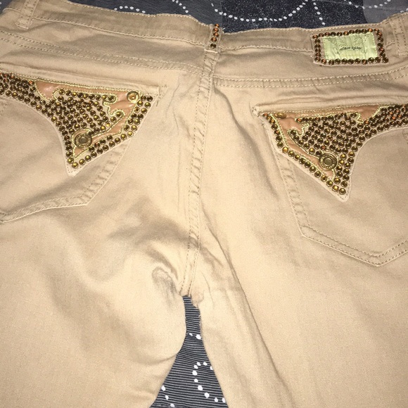 khaki robin jeans